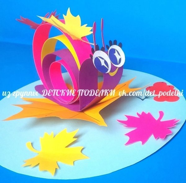 Аппликация из бумажных полосок