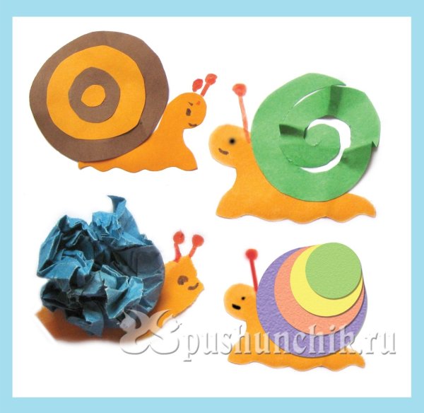 Поделка улитка для малышей