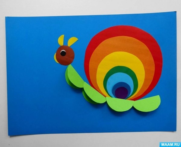 Аппликация из кружочков