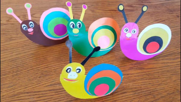 Поделка улитка из бумаги