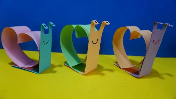 Улитка из бумаги своими руками для детей