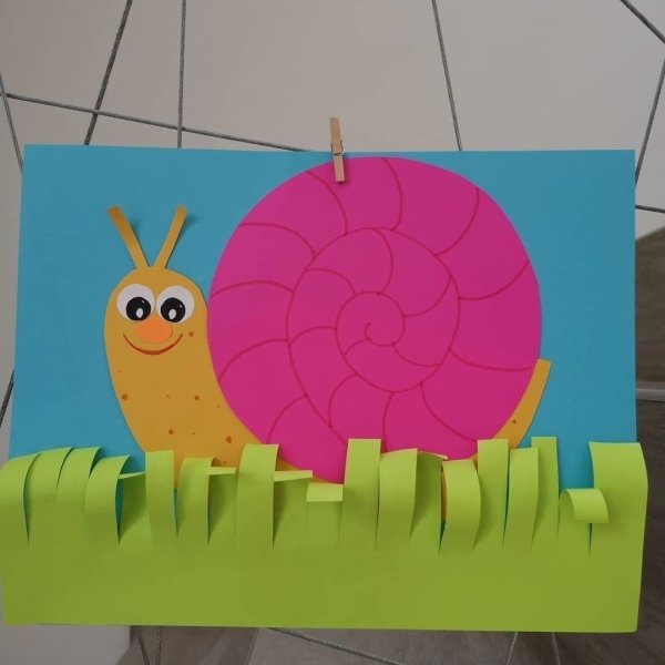 Поделка улитка из бумаги