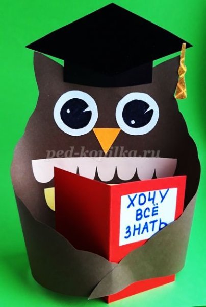 Поделка Сова объемная