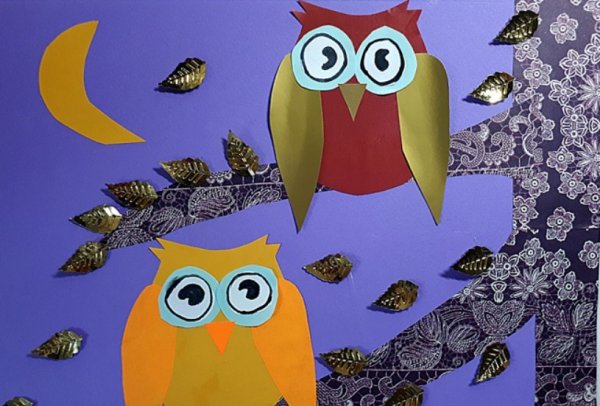 Объемная аппликация Сова