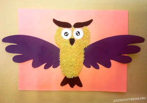 Аппликация Совушка