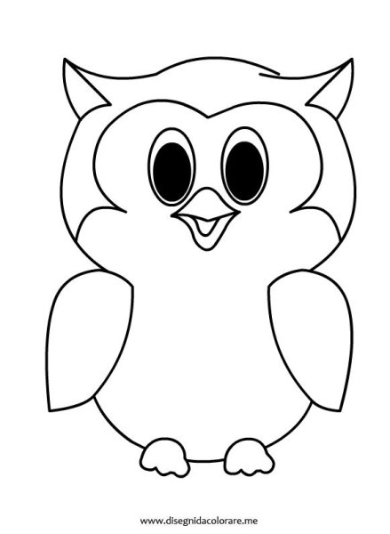 Сова трафарет