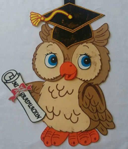 Сова учитель открытка