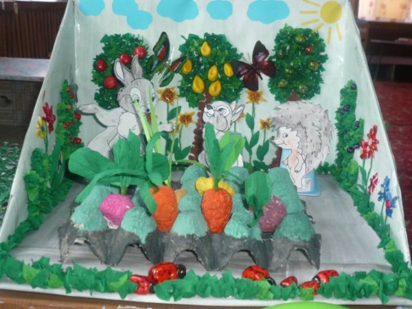 Макет огорода в детском саду