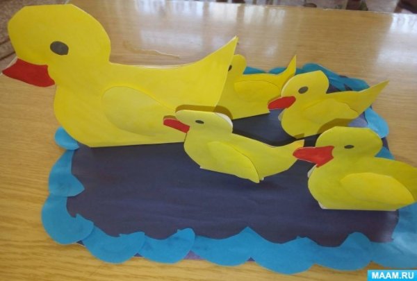 Аппликация уточка