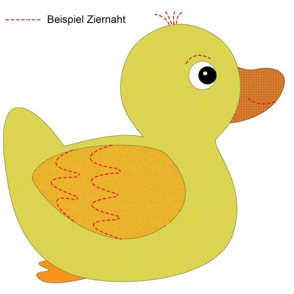 Утенок аппликация