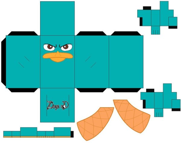 Объемный робот из бумаги