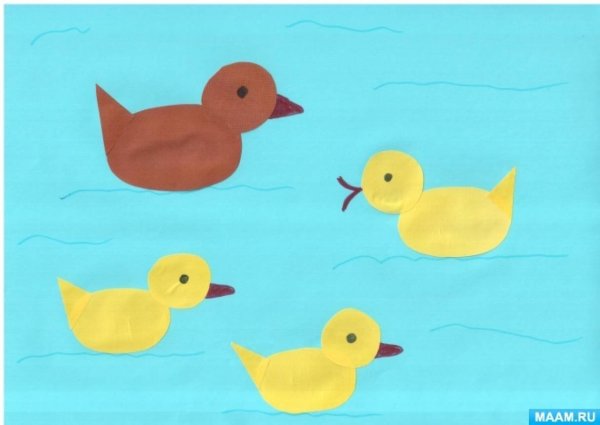 Аппликация уточка