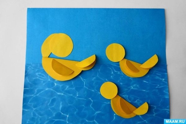 Аппликация уточки в пруду подготовительная группа