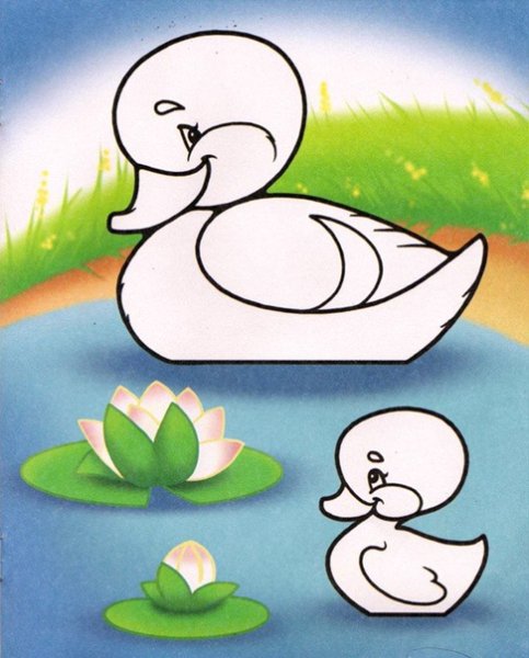 Сюжетная аппликация для детей