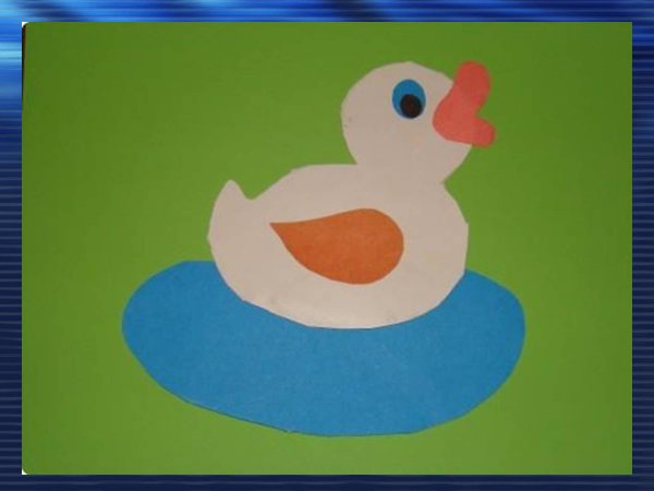 Аппликация утенок в средней группе