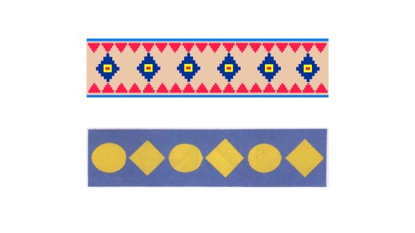 Изо геометрический орнамент в полосе