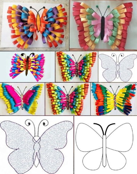 Бабочка поделка из бумаги
