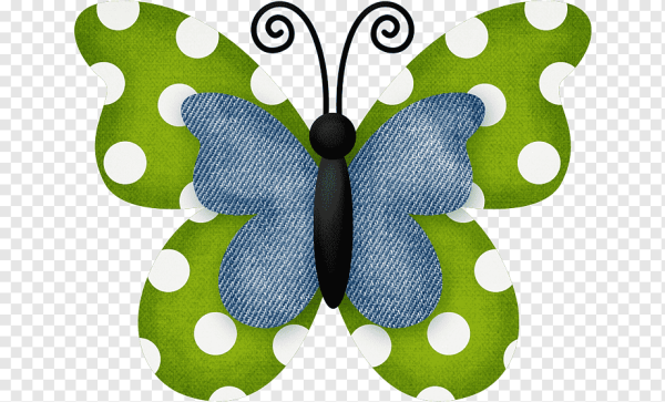 Аппликация из ткани бабочка