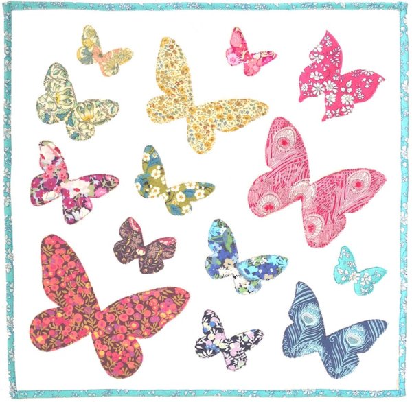 Цветные бабочки для аппликации