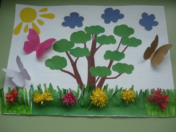 Аппликация на летнюю тему