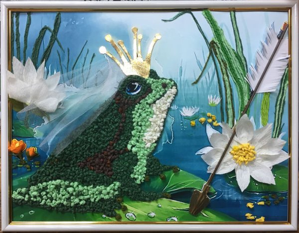 Пластилинография Царевна лягушка