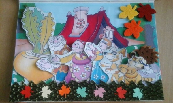 Аппликация на тему сказки
