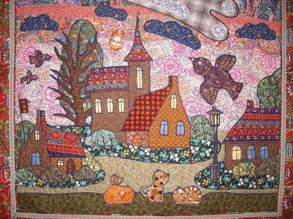 Лоскутное шитьё техника мозаика