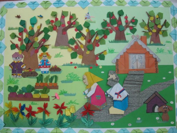 Аппликация по сказкам в подготовительной группе