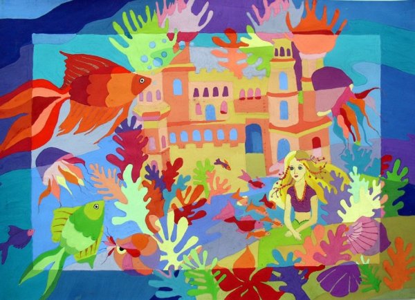 Декоративная сюжетная композиция