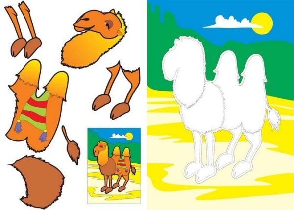 Аппликация «животные»