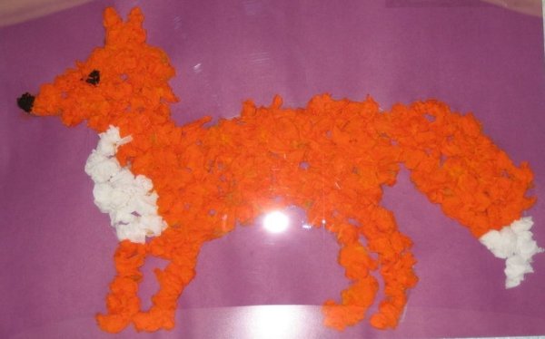 Аппликация Дикие животные в старшей группе