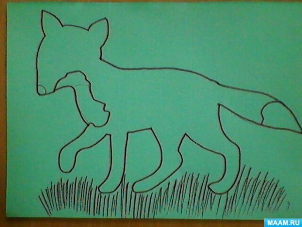 Аппликация диких животных