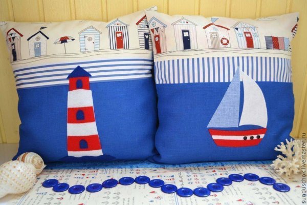 Подушки с морской тематикой