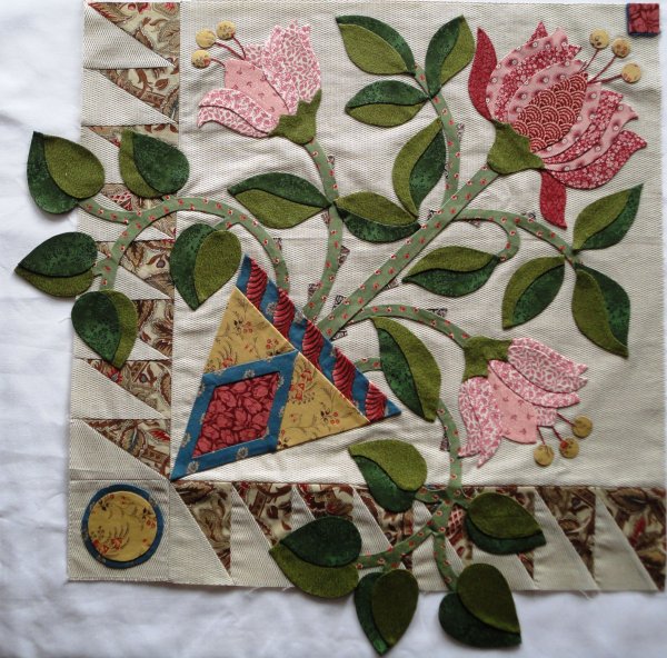 Цветочные мотивы в пэчворке