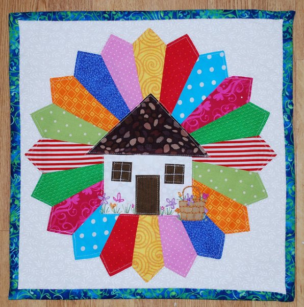 Лоскутное одеяло Дрезденская тарелка