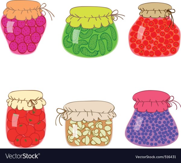 Аппликация банка варенья