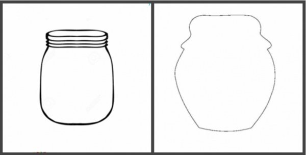 Шаблон банки для варенья