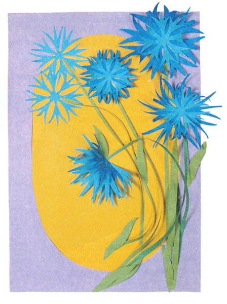 Цветы из цветной бумаги