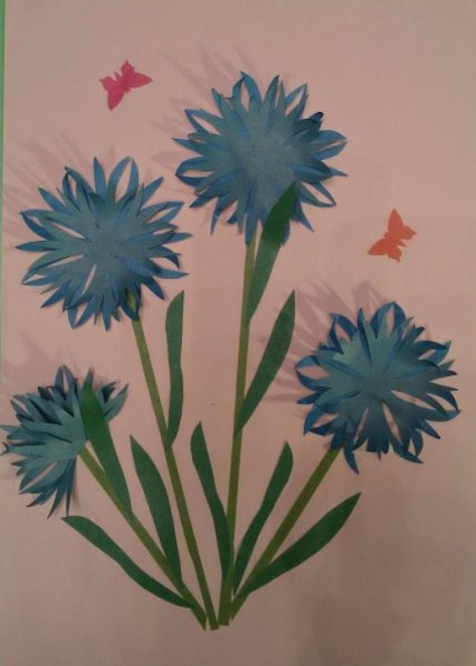 Аппликация Василек