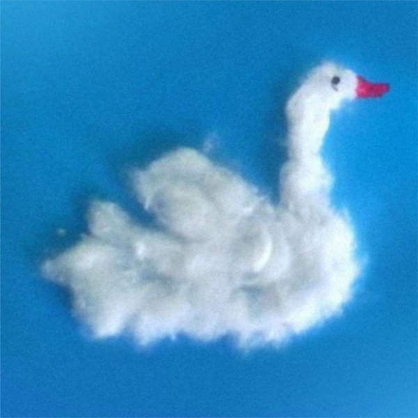 Аппликация из ваты