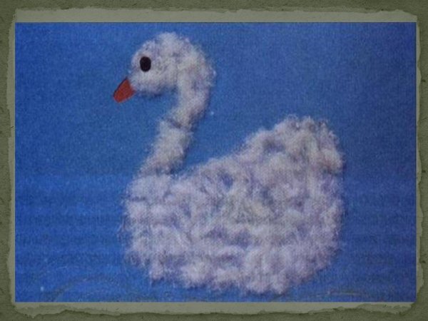 Аппликация из ваты