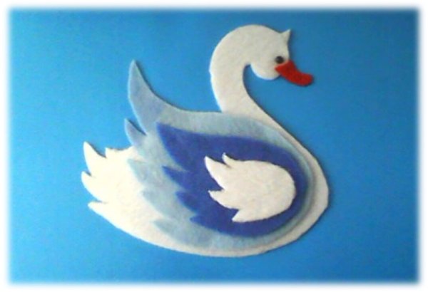 Поделка Царевна лебедь из фетра