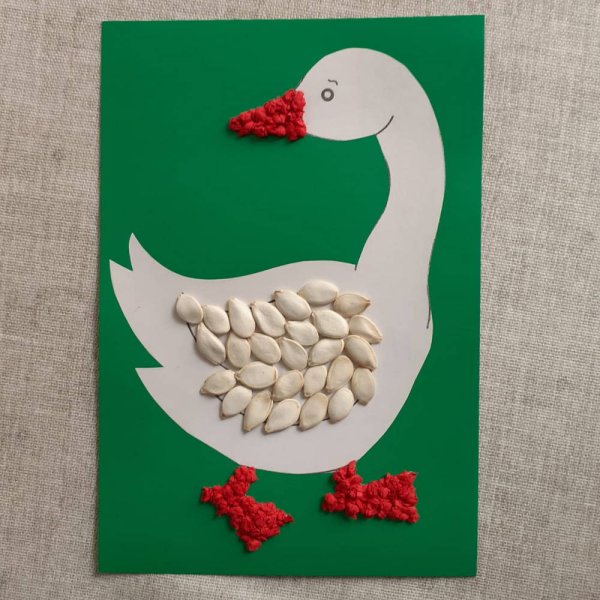 Аппликация Гусь