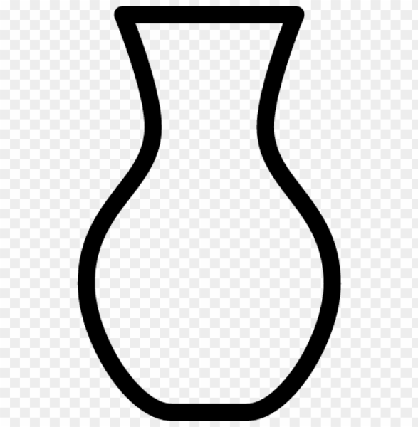 Трафарет вазы для цветов