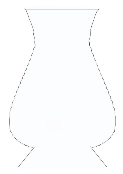 Контур вазы для цветов