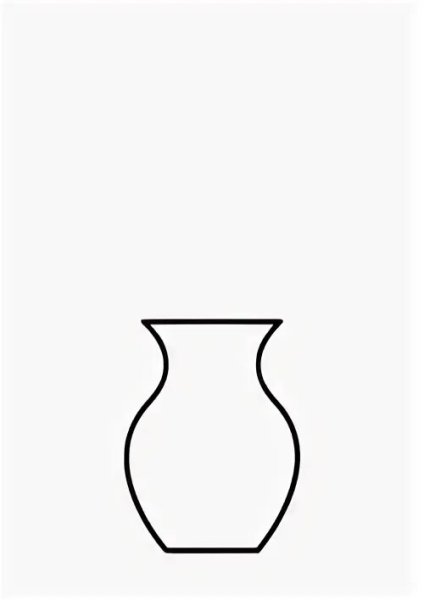 Шаблон ваза для цветов