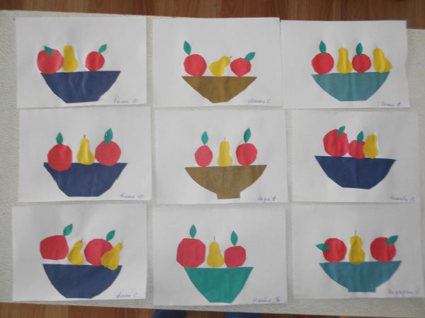 Аппликация в средней группе