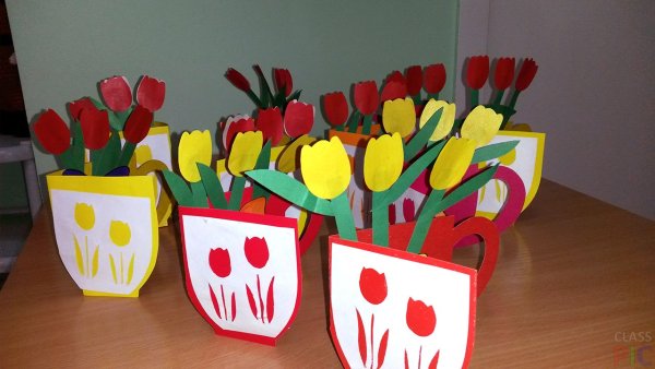 Поделки на 8 марта для дошколят