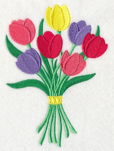 Аппликация тюльпаны