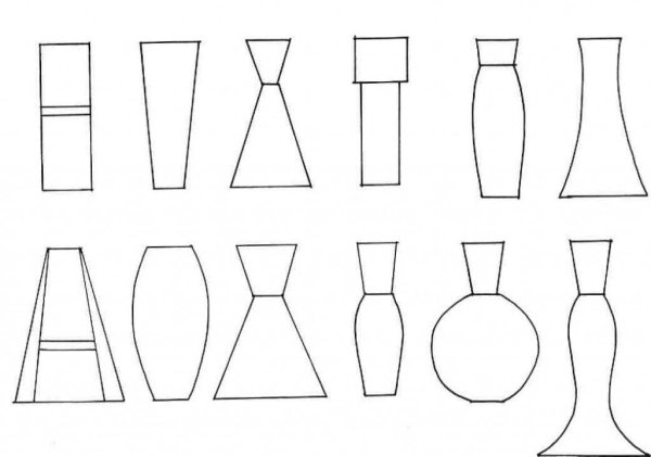 Кувшин из геометрических фигур